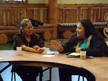 Photo of two AILDI board member conversing 