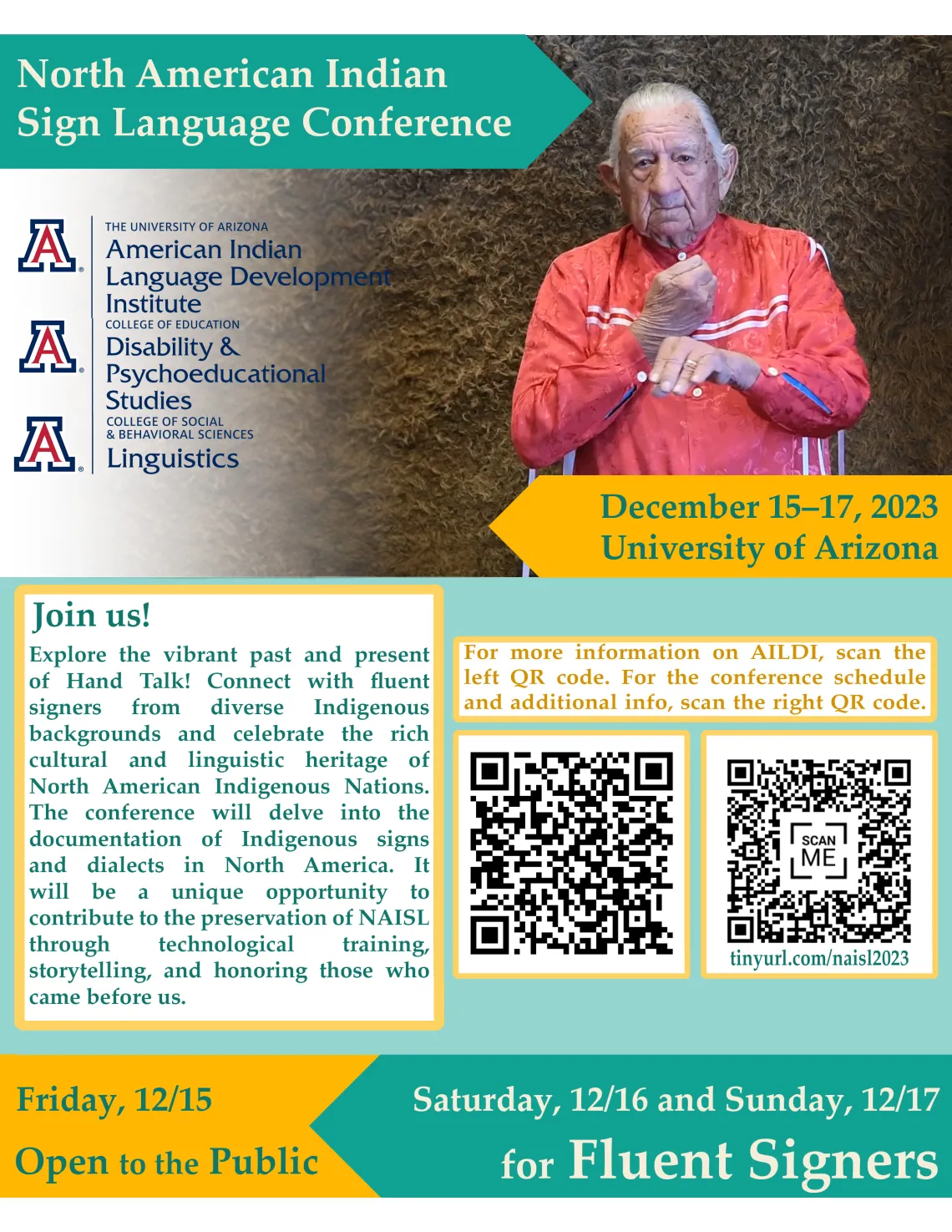 NAISL Sign Language Conference Flyer