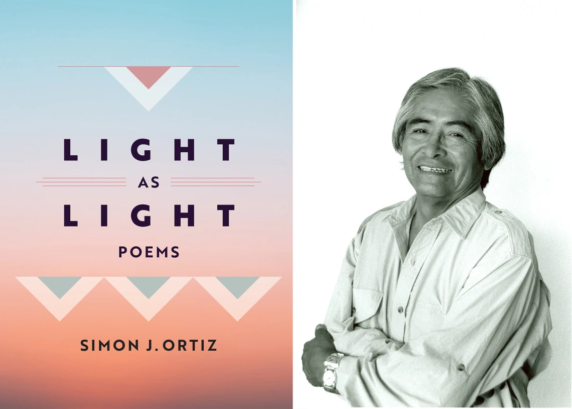 Simon Ortiz and book cover