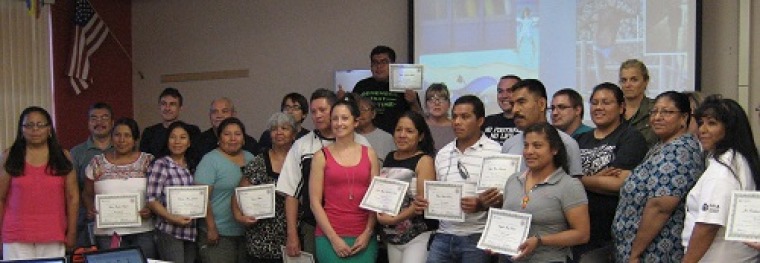 A photo of participants whom completed the workshop 