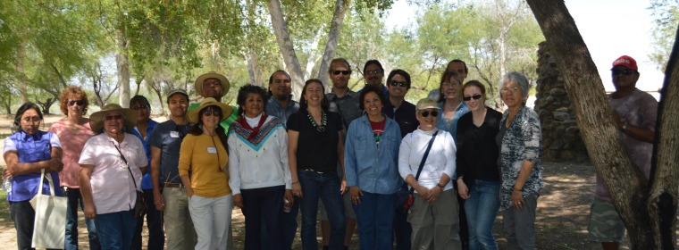 group photo of Recording Traditional Talk : Land, Plant & Animal Restoration workshop attendees