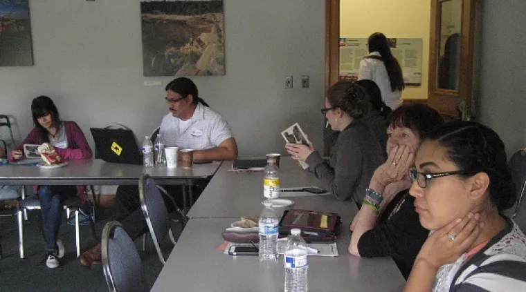 people sitting around the table