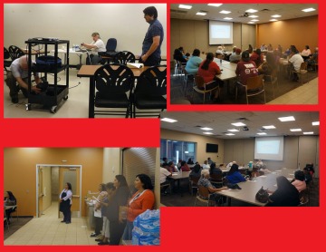 Multiple photos of Maricopa Language Workshop combined
